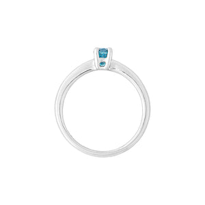 Petra Solitaire Ring - Blue Oval 2023-096