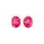 Lili Gemstones Ear Studs - Pink Oval 2022-250