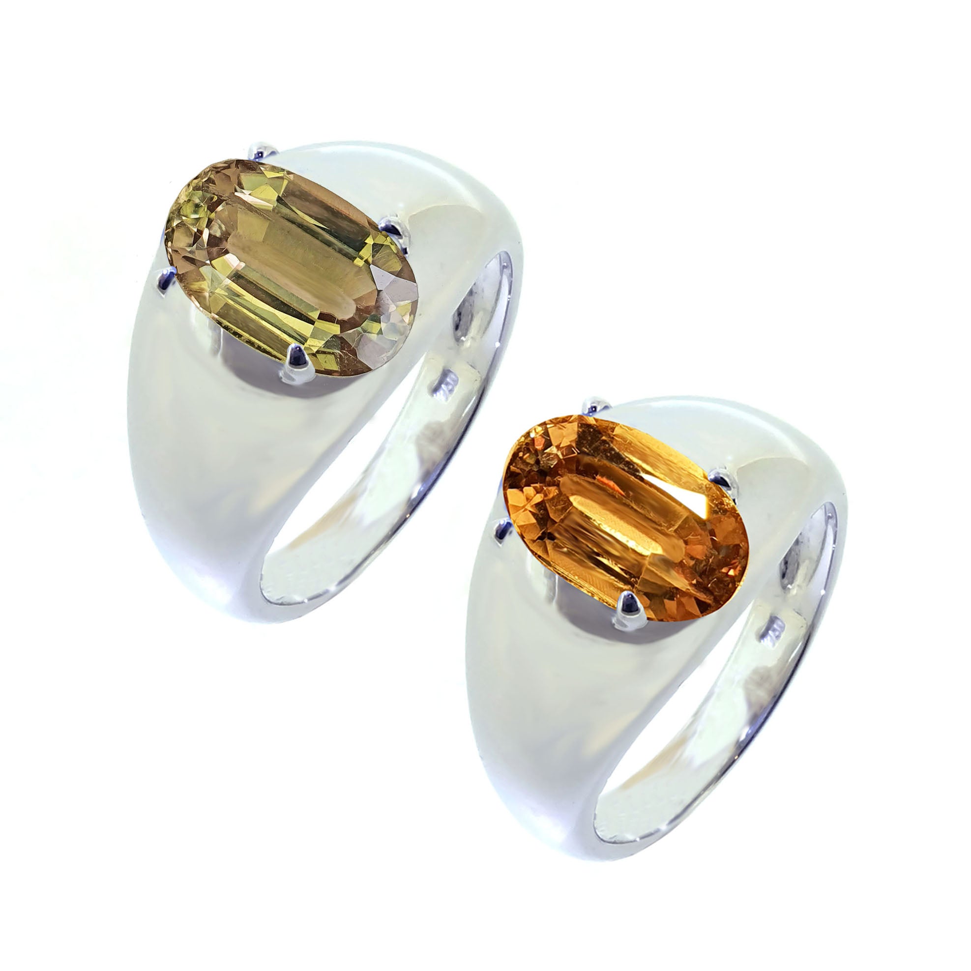 Ando Men Facet Gemstone Ring Medium - Colour Change Stone D800