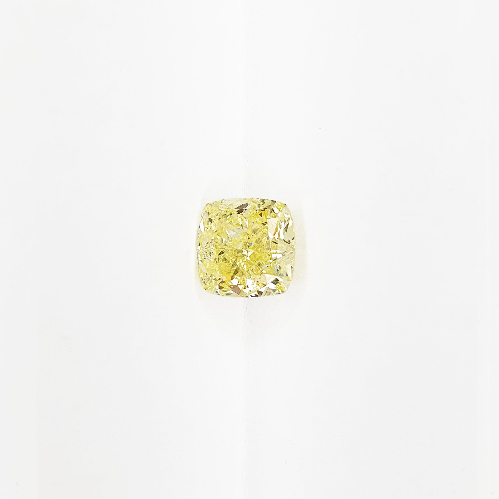 Fancy Light Yellow Diamond Cushion 1.5CT GIA G016