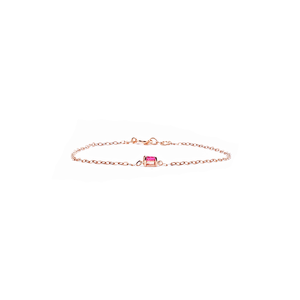 Mayeera Solitaire Gemstone Bracelet - Pink Cushion 2019-151