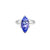 Marc Half Bezel Solitaire Engagement Ring - Tanzanite Marquise W035