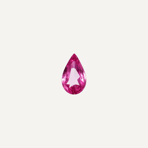 G763 UNHEATED PINK SAPPHIRE PEAR 1.52CT - muted white scaled cover