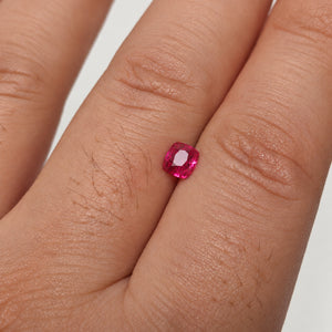 G758 UNHEATED RUBY CUSHION 0.67CT
