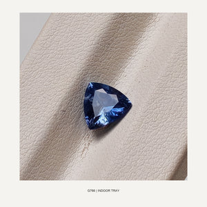 G766 BLUE SAPPHIRE TRILLION 1.395CT - 03-G766-INDOOR-TRAY