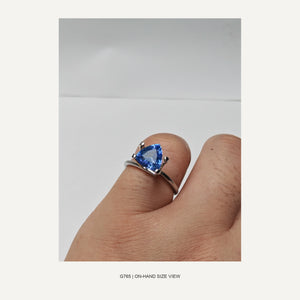 G765 BLUE SAPPHIRE TRILLION 1.735CT