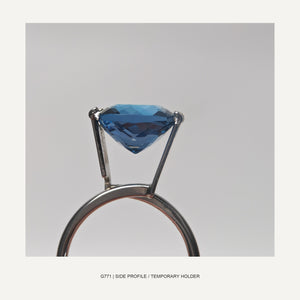 G771 LONDON BLUE TOPAZ CUSHION 4.85CT - 05-G771-SIDE-PROFILE