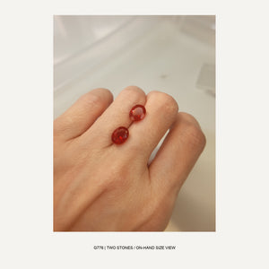 G776 FIRE OPAL OVAL PAIR - 05-G776-ON-HAND