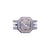 2022-053 MESSIAN ASSCHER PIE CUT DIAMOND RING 0.48CT