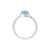 Zanio Bezel Setting Solitaire Ring - Blue Round 2023-029