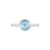 Zanio Bezel Setting Solitaire Ring - Blue Round 2023-029