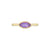 Zanio Bezel Setting Solitaire Ring - Purple Marquise 2023-029