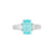 Tiara 3 Stone Ring - Paraiba Long Cushion 2023-043