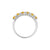 Azure Half Eternity Ring - Diamond Cushion 2023-045