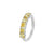 Azure Half Eternity Ring - Diamond Cushion 2023-045