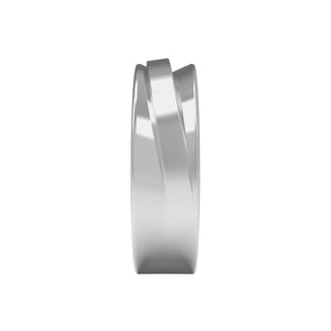 Keree Curved Intersecting Wedding Band 2023-051