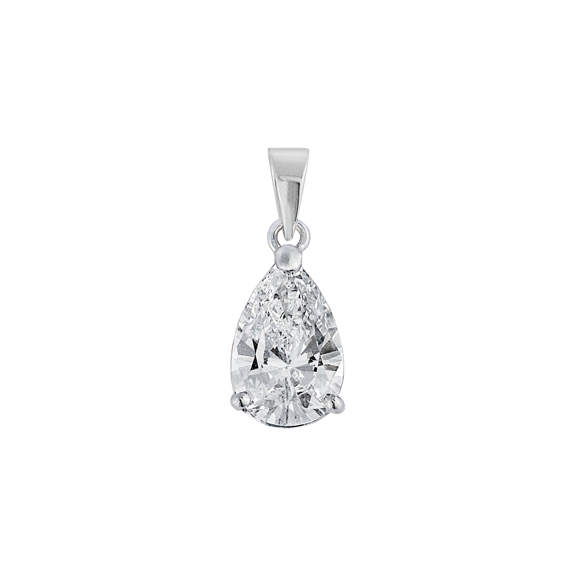 Muno Solitaire Pendant - Diamond Pear 2023-062