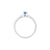 Petra Solitaire Ring - Blue Oval 2023-096