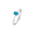 Petra Solitaire Ring - Blue Oval 2023-096