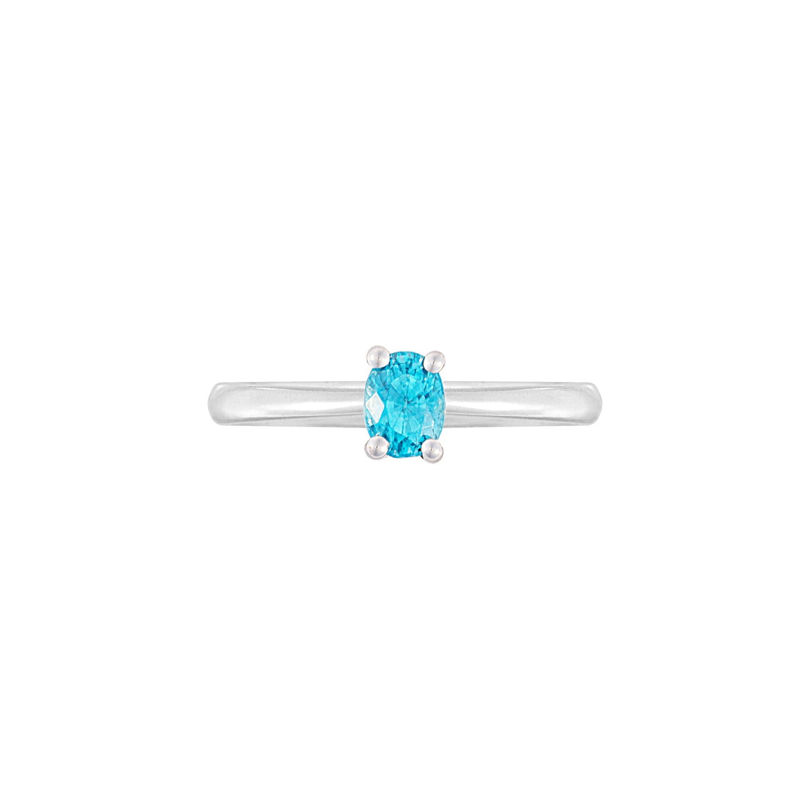 Petra Solitaire Ring - Blue Oval 2023-096