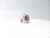 2024-047 TRACY FLOWER FANCY HALO- BERRY PINK LONG CUSHION 2.69CT