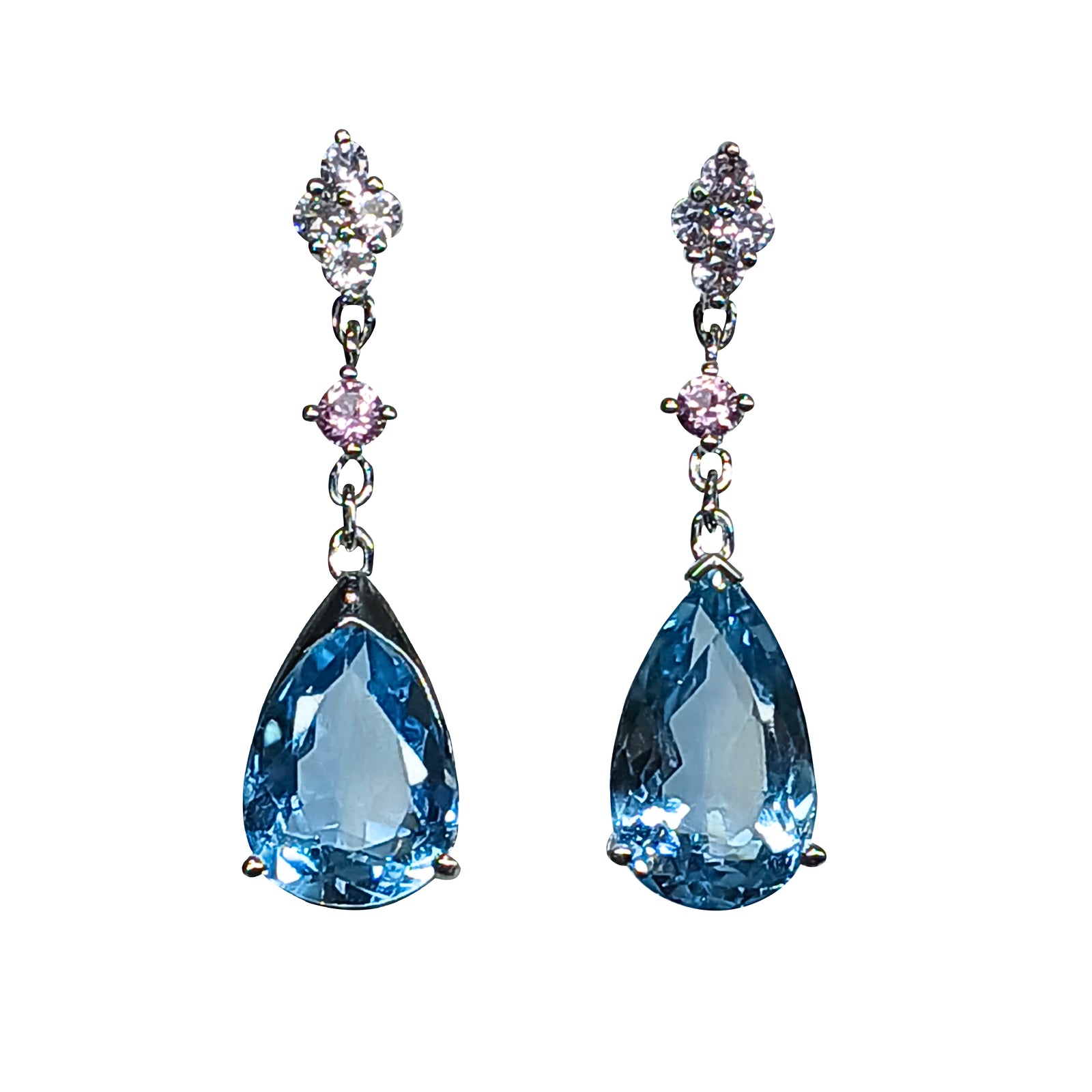 2025-011 MARIAN DOSH TWO STONE DANGLING EAR STUD