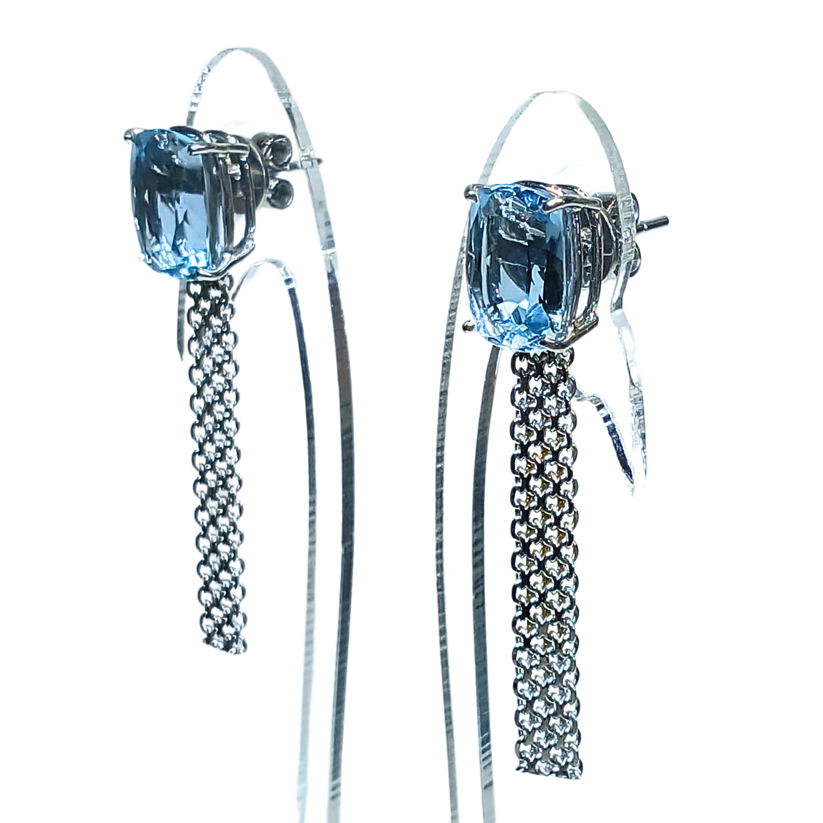 2025-011 MESH CHAIN DROP EARRINGS