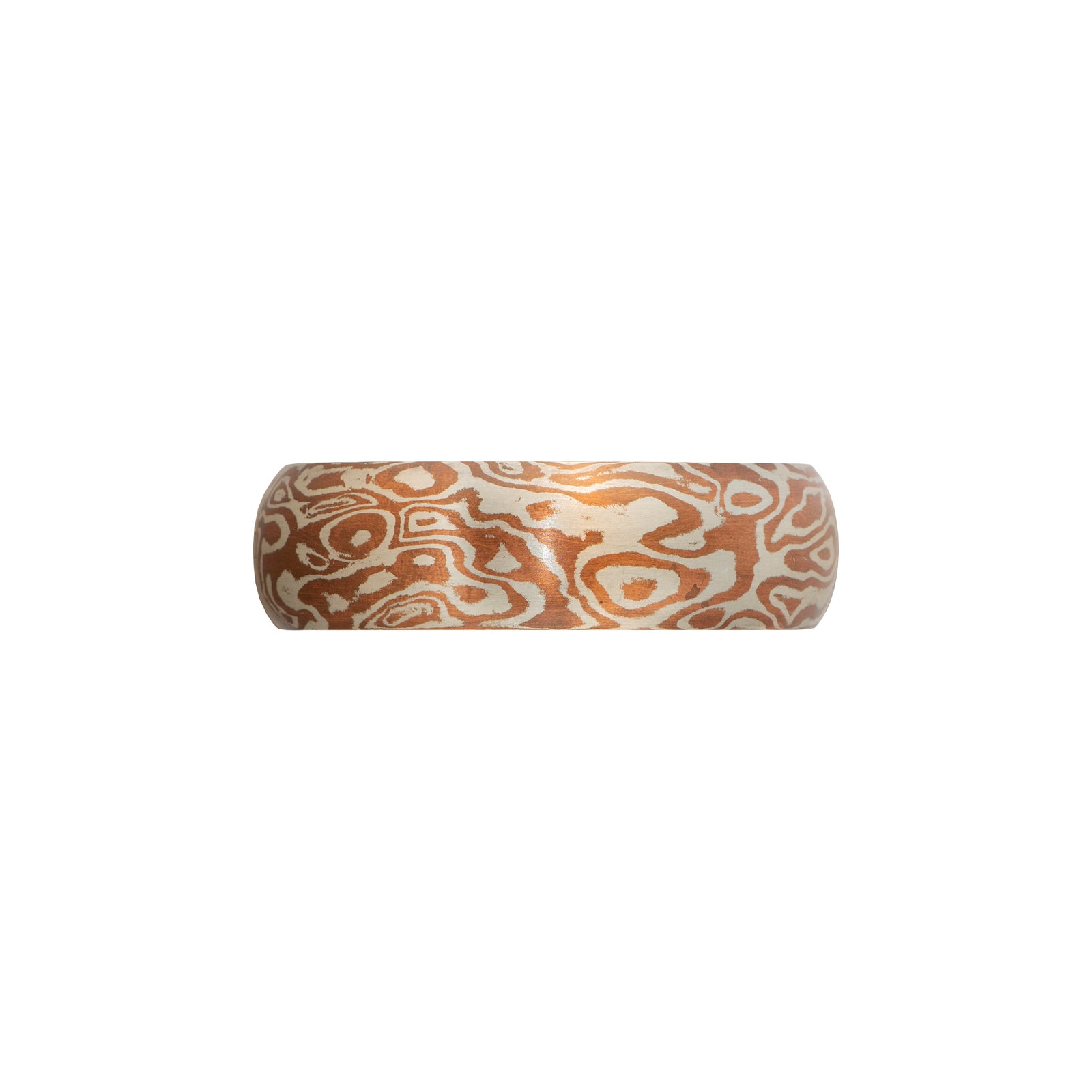 Mokume Gane Rounded Bangle AG582