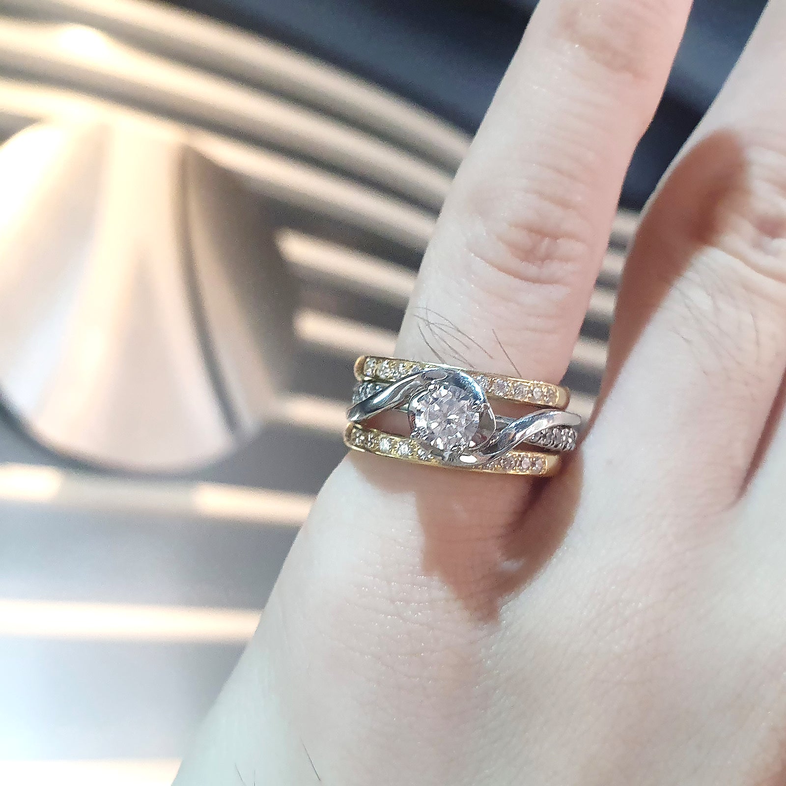 Uno Twine + L Exo Yellow Ring Puzzle Set AG687 AG744