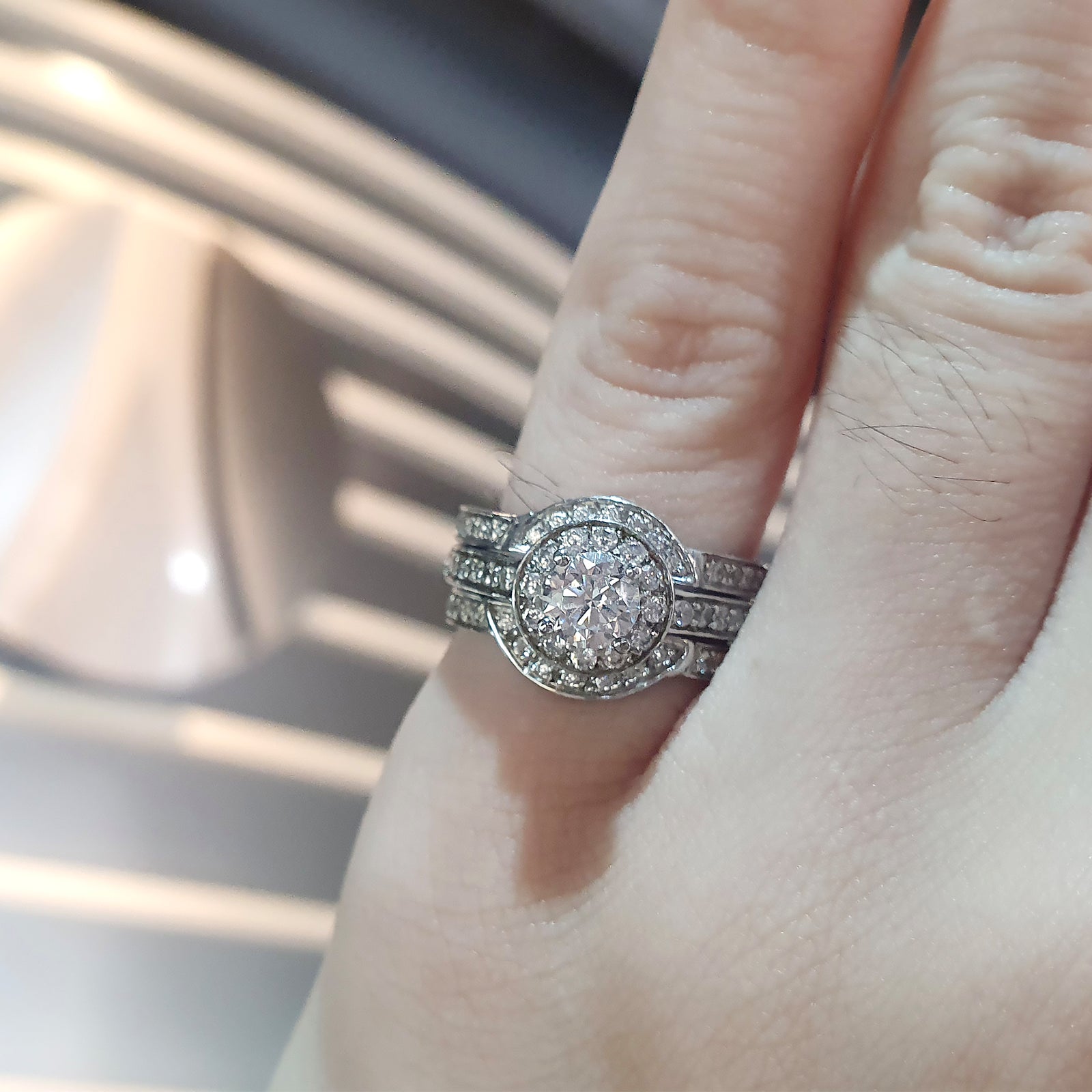 Halo Midos + C Exo White Ring Puzzle Set AG741 AG742