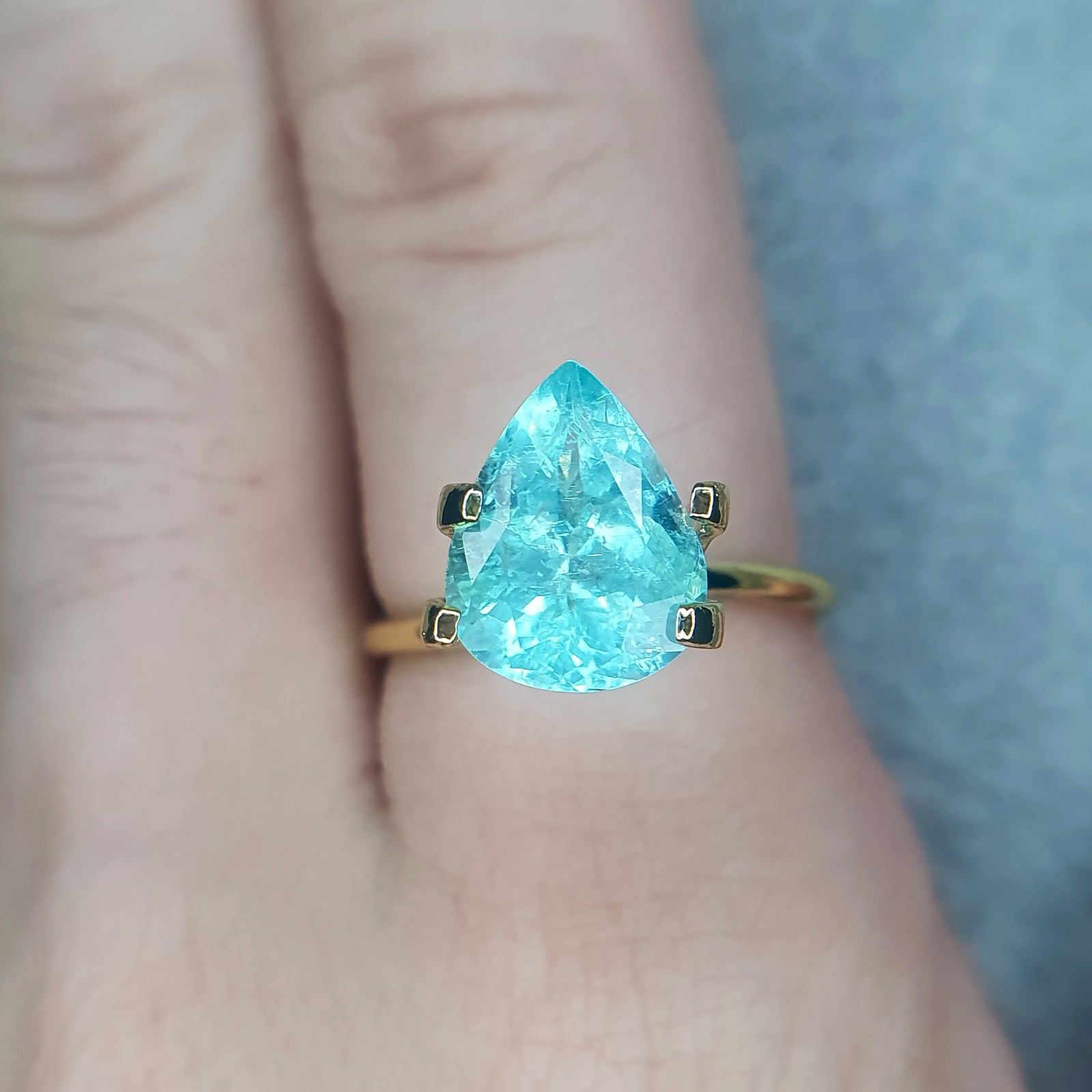 G149 Paraiba Tourmaline Pear 3.07CT