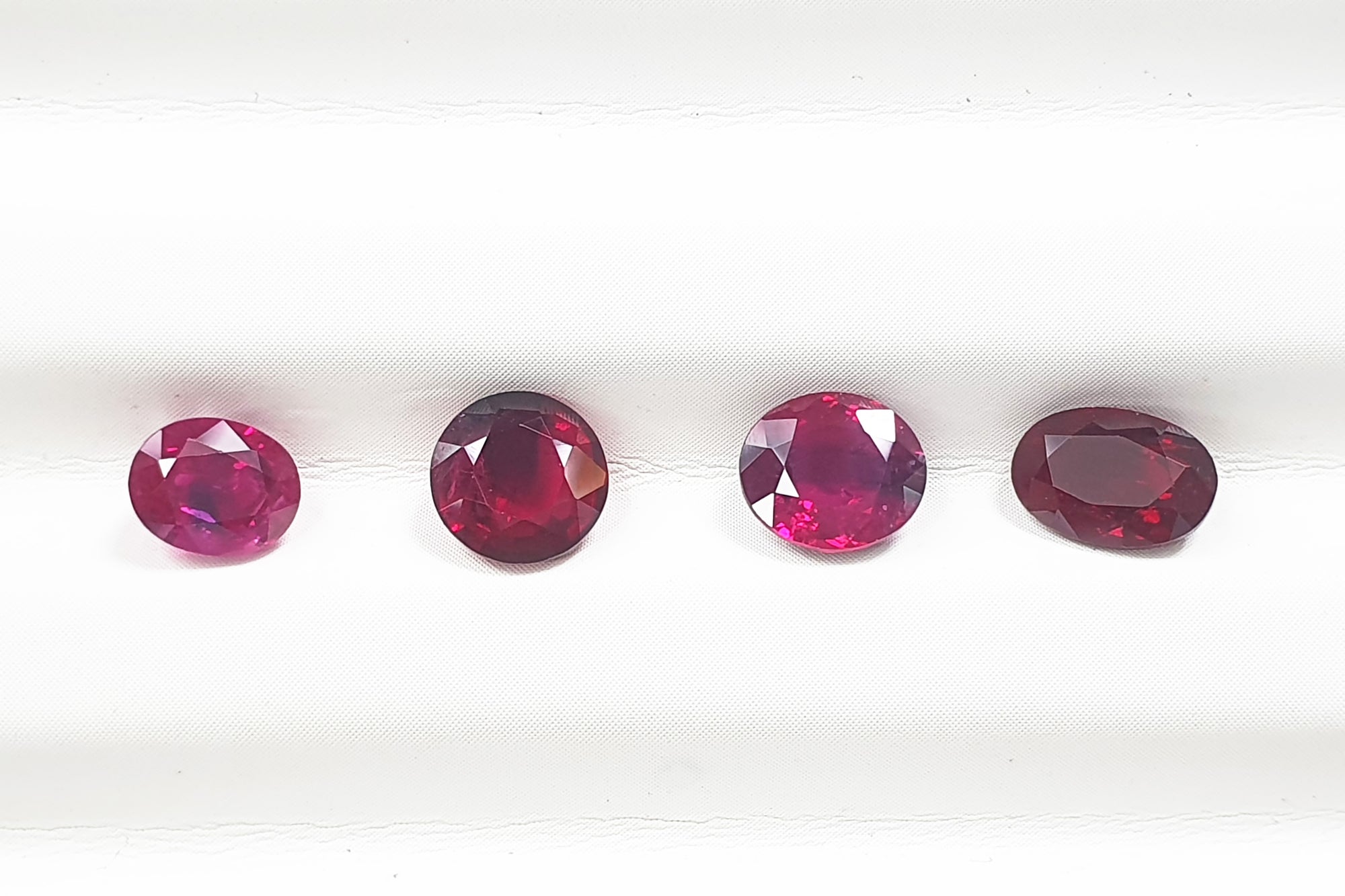 Unheated Burmese Mong Hsu Ruby Group 0.92 - 1.04CT G156 G157 G158 G159