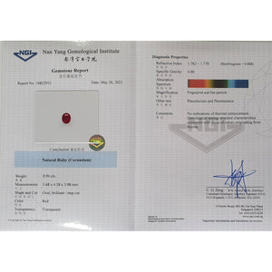 Unheated Burmese Mong Hsu Ruby Group 0.92 - 1.04CT G156 G157 G158 G159