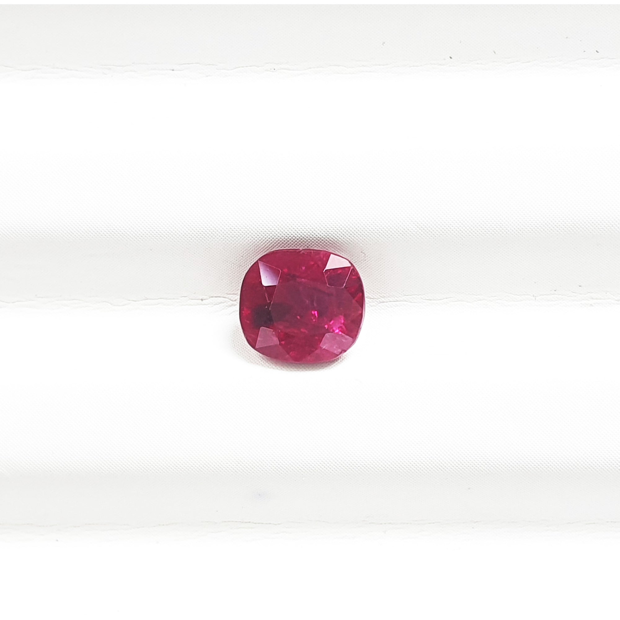 Unheated Pigeon Blood Red Burmese Mong Hsu Ruby SQ 1.56CT G168