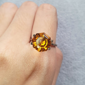 Custom Madeira Citrine 8 Sided Octagonal XXXCT G216-1