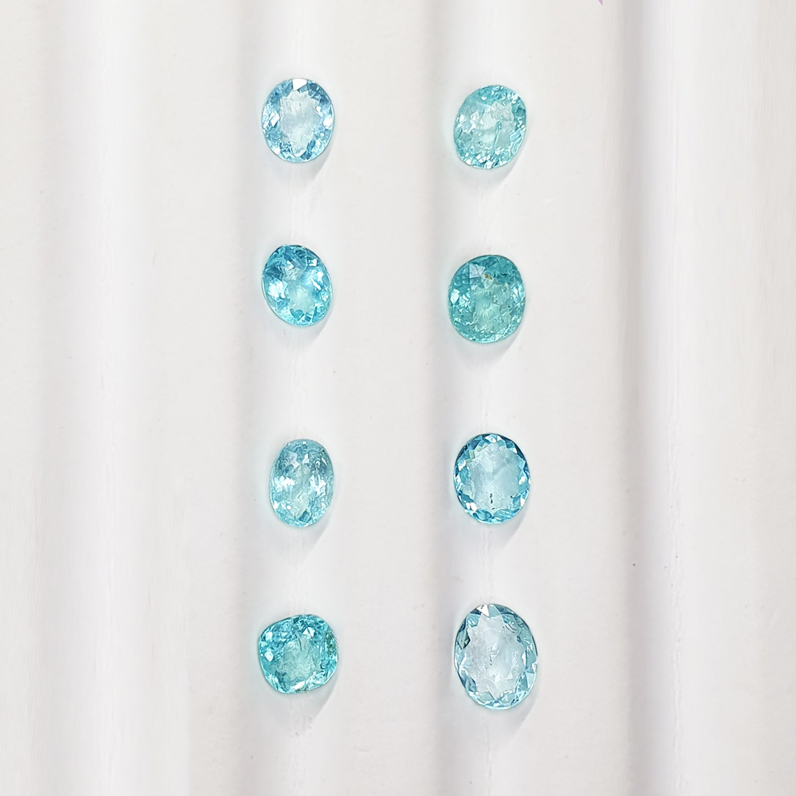 G736 PARAIBA TOURMALINE SOLITAIRE OVAL 0.42-0.65CT