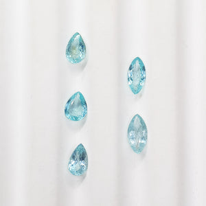 G737 PARAIBA TOURMALINE OVAL PEAR 0.6-0.7CT