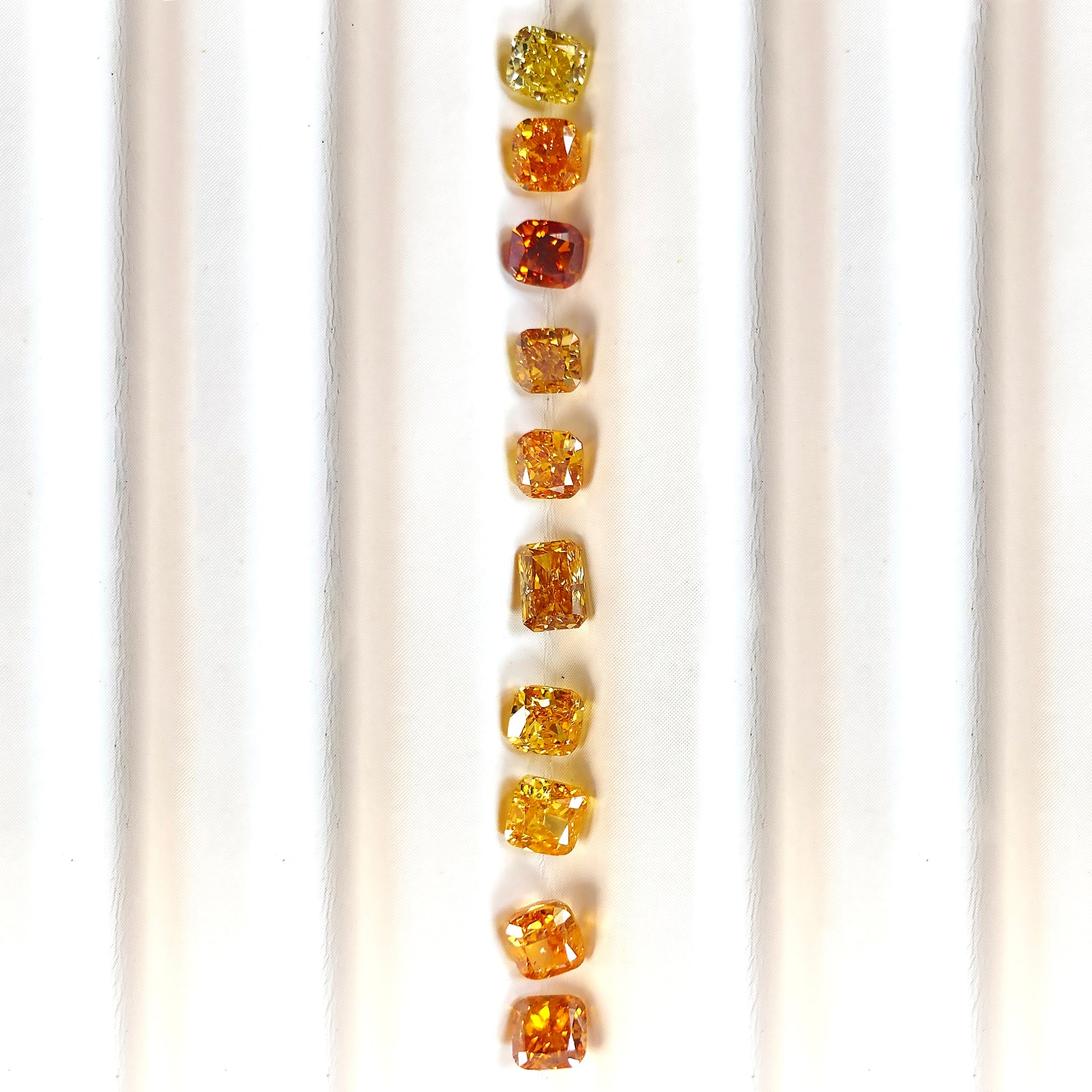 Fancy Yellow Diamond Cushion Group 0.25 - 0.5CT G346 & Fancy Yellow Diamond Radiant 0.45CT G348