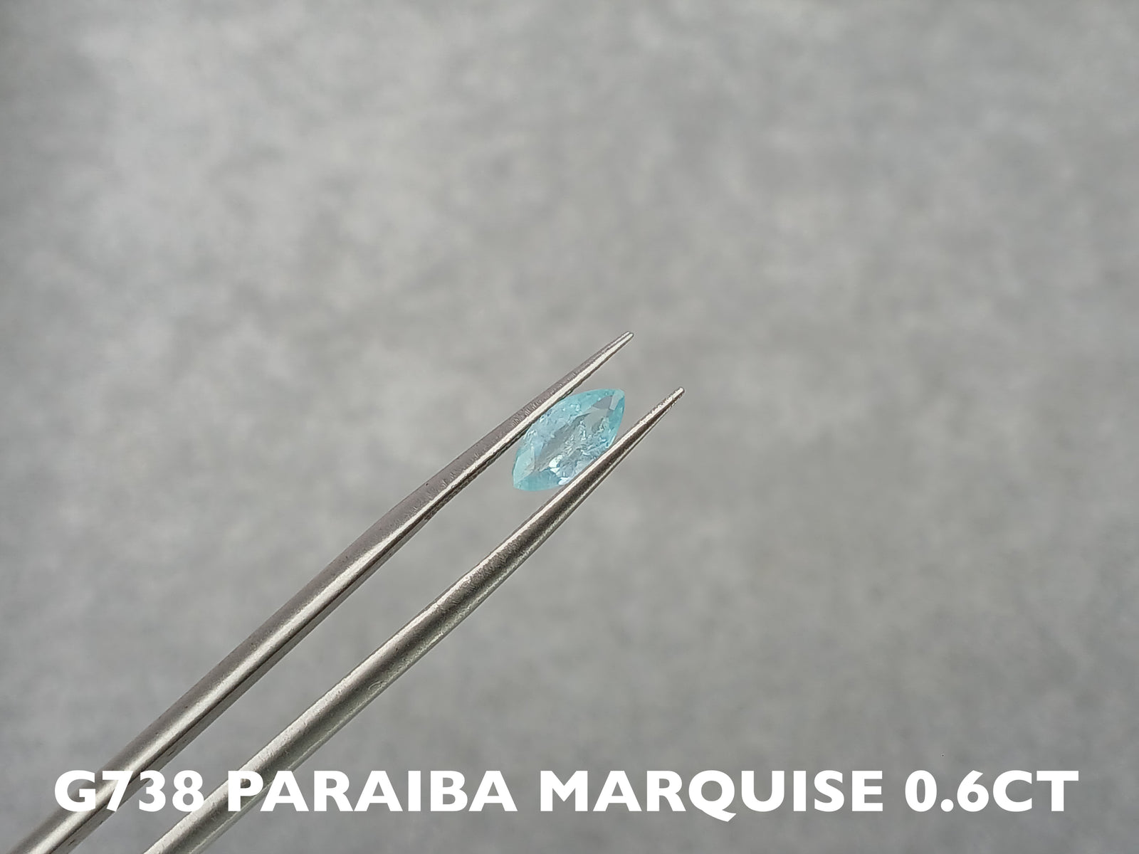 G738  PARAIBA TOURMALINE SOLITAIRE MARQUISE , MOZAMBIQUE, BLUE GEMSTONES