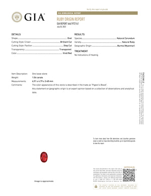 Unheated Burmese Mong Hsu Ruby Group 0.92 - 1.04CT G156 G157 G158 G159