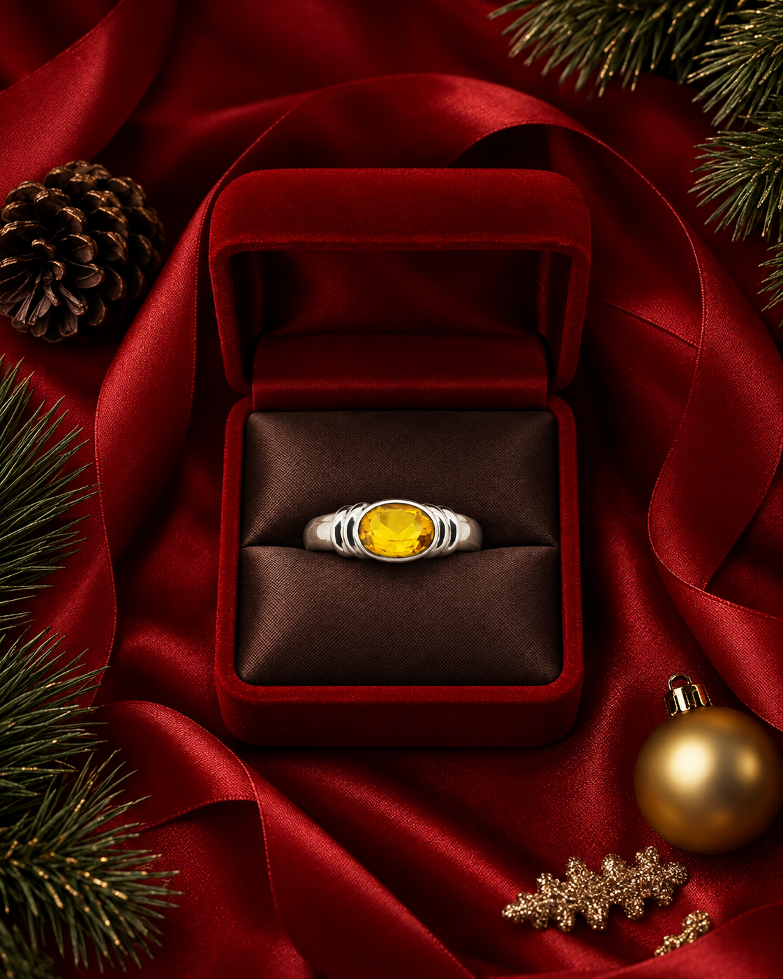 Focus Gemstone Ring- 2CT Citrine AG-G008-10