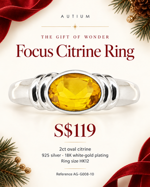 Focus Gemstone Ring- 2CT Citrine AG-G008-10