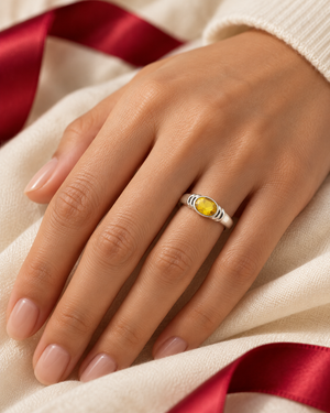 Focus Gemstone Ring- 2CT Citrine AG-G008-10