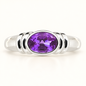 Focus Gemstone Ring- 2CT Amethyst AG-G019-12