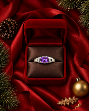 Focus Gemstone Ring- 2CT Amethyst AG-G019-12
