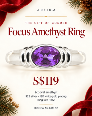 Focus Gemstone Ring- 2CT Amethyst AG-G019-12
