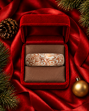 Mokume Gane Rounded Bangle AG582