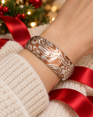 Mokume Gane Rounded Bangle AG582