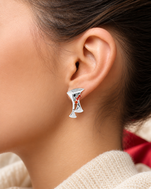 Persephone Orange Sapphire Earrings AG681