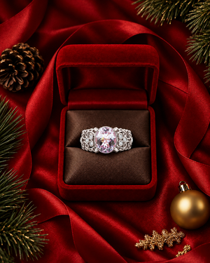 Dahlia Oval Kunzite Ring AG748,2019-142, 2023-105